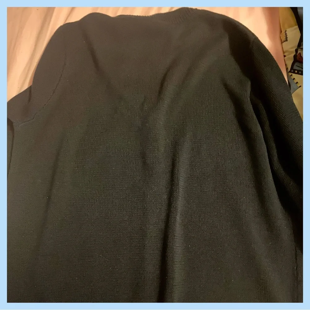 Women's Navy Blue Cardigan - Picture 6 of 8